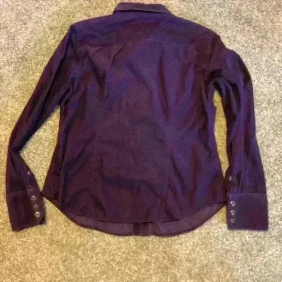 Talbots deep purple corduroy shirt/jacket. - Picture 4 of 7